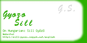 gyozo sill business card