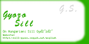 gyozo sill business card